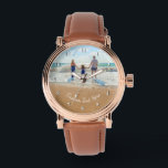 Relógio Presente personalizado de observação de fotos com<br><div class="desc">Monitorização personalizada de fotos e texto - Exclua a sua própria família/amigos personalizados do Design ou presentes de relógios pessoais - Adicione a sua fotografia e texto/nome - Redimensione e mova ou remova e adicione elementos/imagem com a ferramenta Personalização! Escolha fonte / tamanho / cor! Boa Sorte - Seja Feliz...</div>