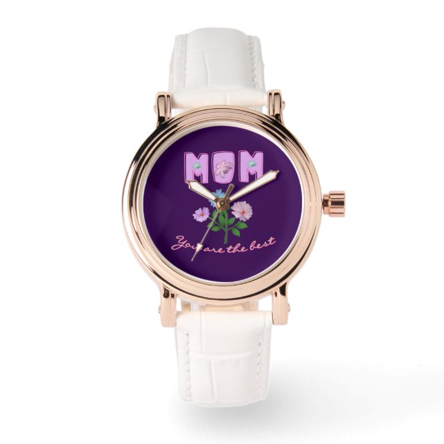 Relógio Presente personalizado e customizado para o dia da (Frente)