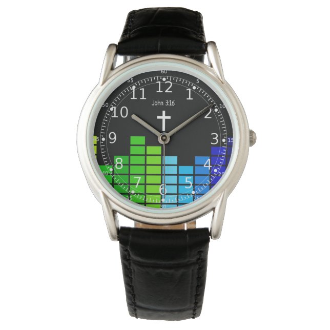 Relógio Presentes Cristãos para Meninos Adolescentes - Esc (Frente)