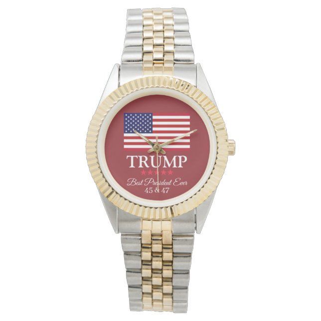 RELÓGIO PRESIDENT DONALD TRUMP BEST PRESIDENT EVER WATCH (Frente)
