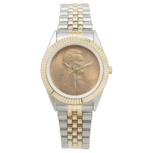 Relógio Presidente dos EUA Abraham Lincoln Penny 1909