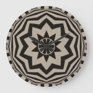 Relógio Preto e Branco com Gráfico Negrito