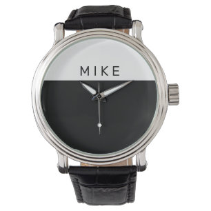 Relógio Preto e branco, nome suave