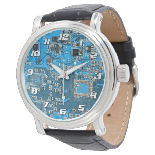 Relógio Projeto de Placa de Circuito PCB Azul para Profiss