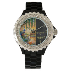 Relógio Proverbs 3:5 Igreja Branca