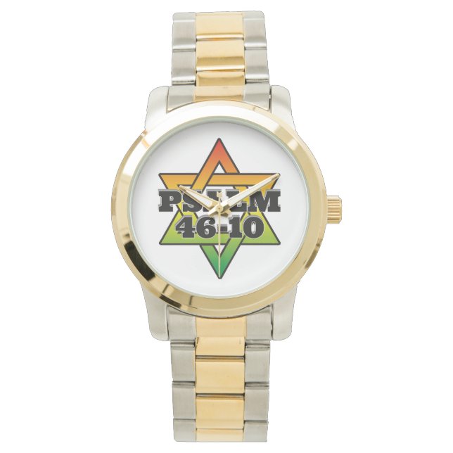 Relógio Psalm 46-10 - Oversize Two Tone Watch (Frente)