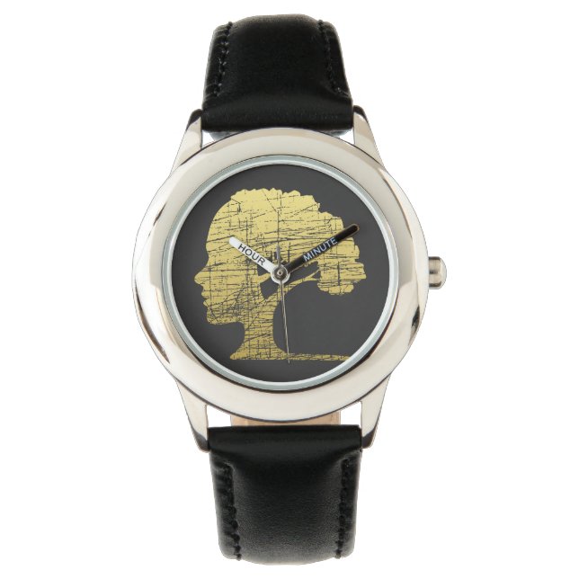 Relógio Psicologia Árvore Símbolo Único Filos Ambientais (Frente)