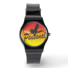 Relogio Pulseira de silicone preta