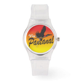 Relogio Pulseira de silicone transparente