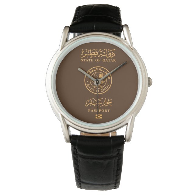 Relógio Qatar passport wristwatch (Frente)