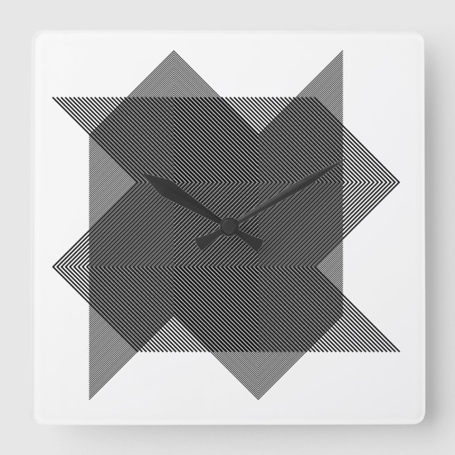 RELÓGIO QUADRADO モアレ現象でアート作品　030 (Frente)