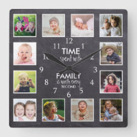 12 Colagem de Fotos Tempo Com Citação de Quadro Ne