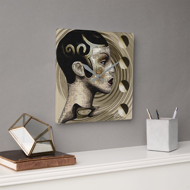 Relógio Quadrado 1920 Art Deco (Criador carregado)