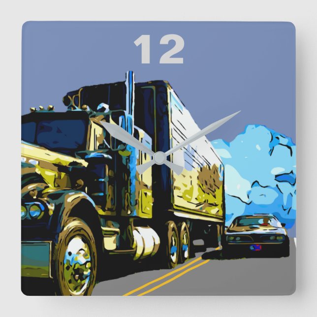 RELÓGIO QUADRADO 1977 TRANS (Frente)