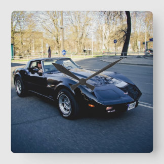 Relógio Quadrado 1979 Corvette Classic Sportscar
