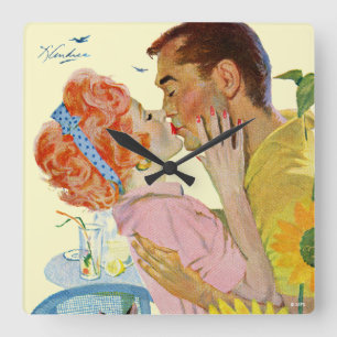 Relógio Quadrado 2 Amor-Golpeados