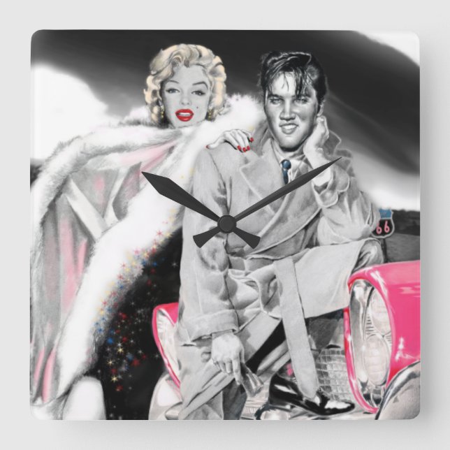 Relógio Quadrado 2 para a estrada (Frente)