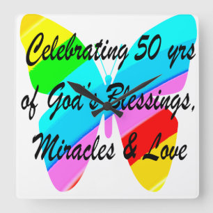 RELÓGIO QUADRADO 50 ANOS DE BÊNDIAS