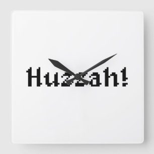 Relógio Quadrado 8 Bits Huzzah!