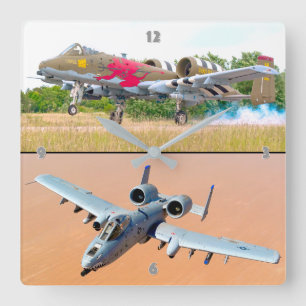 Relógio Quadrado A-10C THunderBOLT II