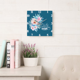 Relógio Quadrado A Alegria do Senhor