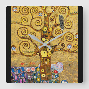 Relógio Quadrado "A árvore da vida", Gustav Klimt