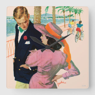 Relógio Quadrado A Estratégia do Amor