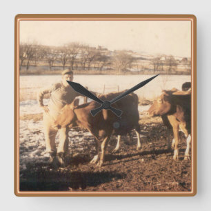 Relógio Quadrado A fazenda do vovô