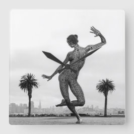 Relógio Quadrado A força de uma mulher