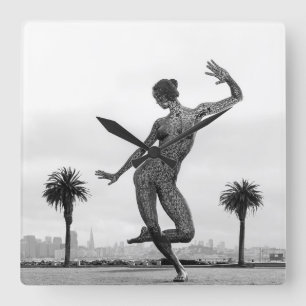 Relógio Quadrado A força de uma mulher