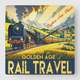 Relógio Quadrado A Idade do Ouro