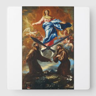 Relógio Quadrado A Imaculada Conceição da Virgem Maria