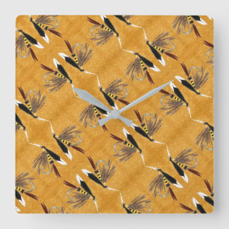 Relógio Quadrado A mosca molhada da McGeanty, voando a voar a chora