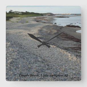 Relógio Quadrado A praia de Lloyd, Compton pequeno, RI