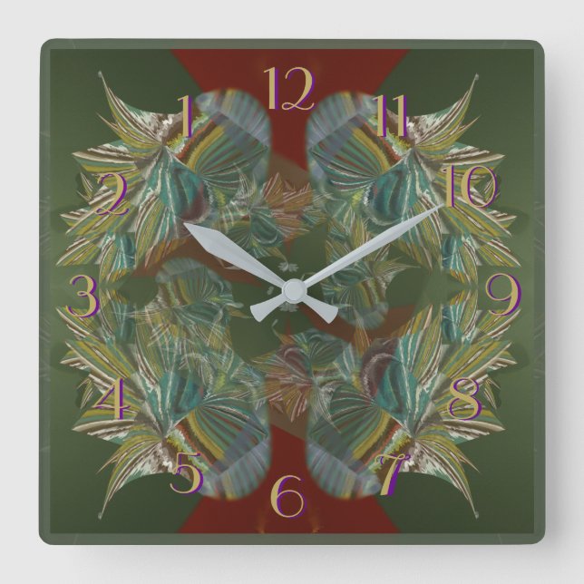 Relógio Quadrado A prata Peddles o pulso de disparo 3 inverso (Frente)