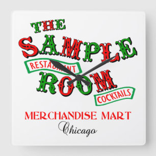 Relógio Quadrado A Sala de Exposição, Merchandise Mart, Chicago, IL