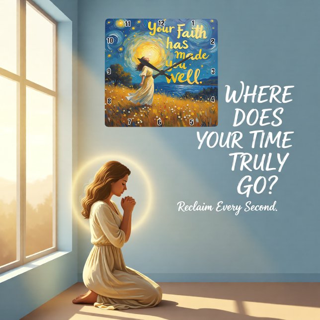 Relógio Quadrado A Verdade te libertará (Criador carregado)