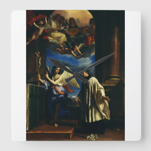 Relógio Quadrado A vocação do Santo Aloysius Luigi Gonzaga