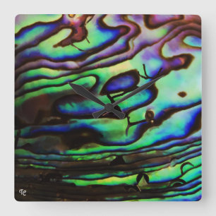 RELÓGIO QUADRADO ABALONO