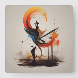 Relógio Quadrado aberto ao coração