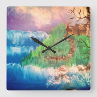 Relógio Quadrado About to get washed away