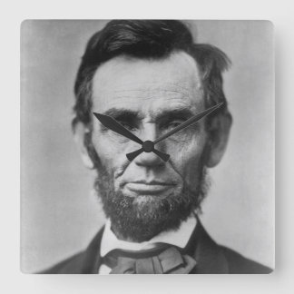 Relógio Quadrado Abraham Lincoln