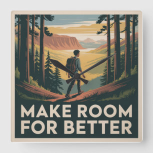 Relógio Quadrado Abrir Espaço Para o Melhor