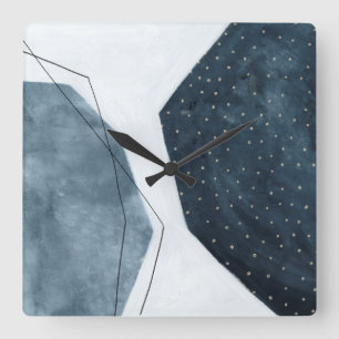 Relógio Quadrado Abstração Adjacente