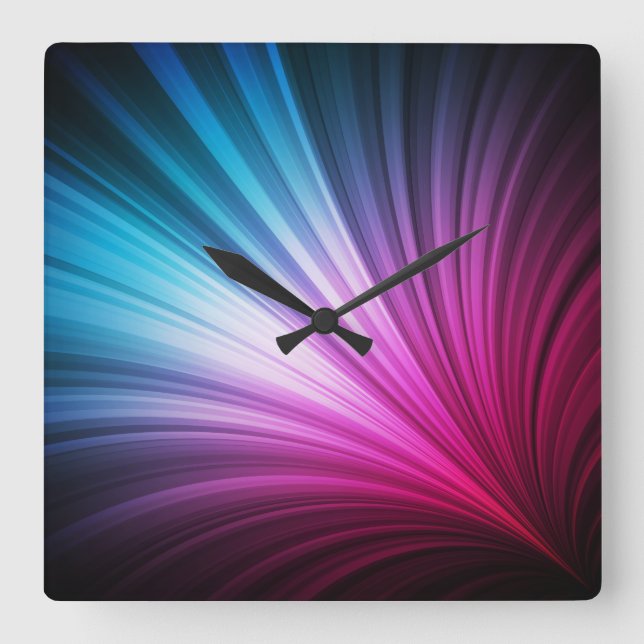 Relógio Quadrado Abstract Art 31 Clock (Frente)