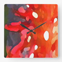 Abstrato vermelho de Sun pelo Amy Vangsgard