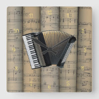 Acordeão ~ Rolled Sheet Music Background ~ Music