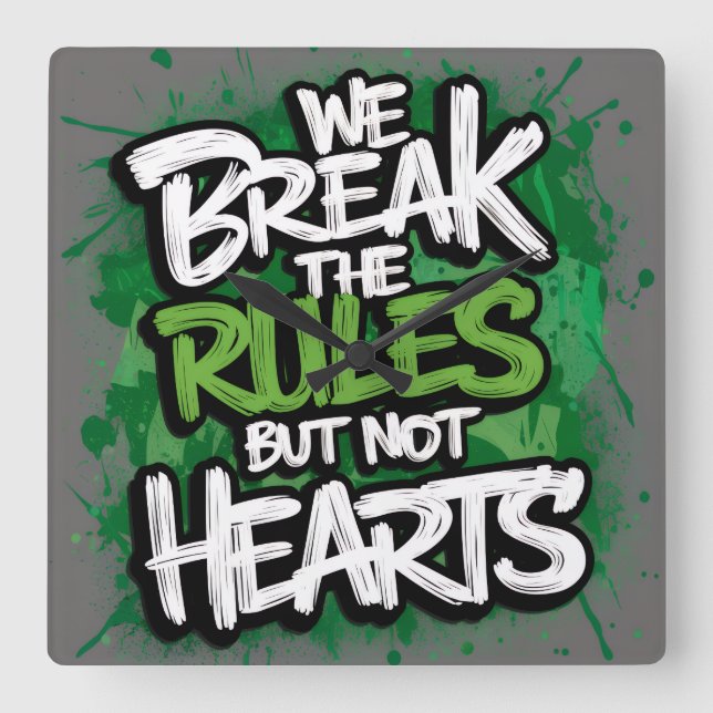 Relógio Quadrado Acryl Wanduhren (Frente)