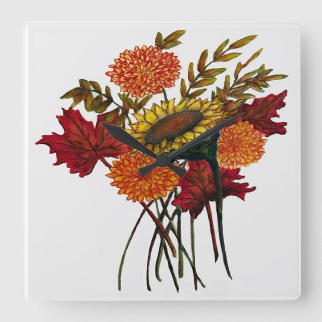 Relógio Quadrado Acrylic Wall Clock (Frente)