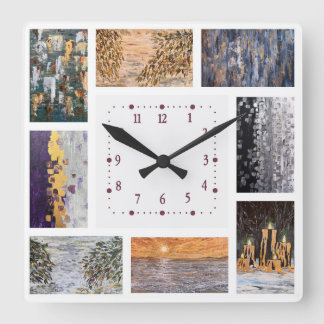 Relógio Quadrado Acrylic Wall Clock,